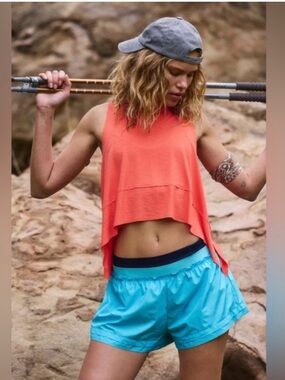 FP Movement by Free People Coral Cropped Tank Top NWT XS/S